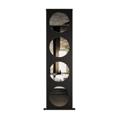 Carisa Circles Aluminium Designer Mirror Radiator, clear background image