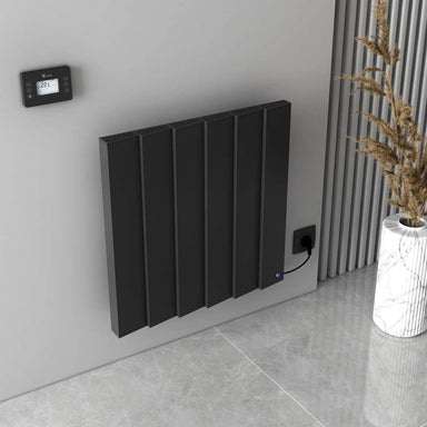 Carisa Notus Z Horizontal Aluminium Electric Radiator in a living space