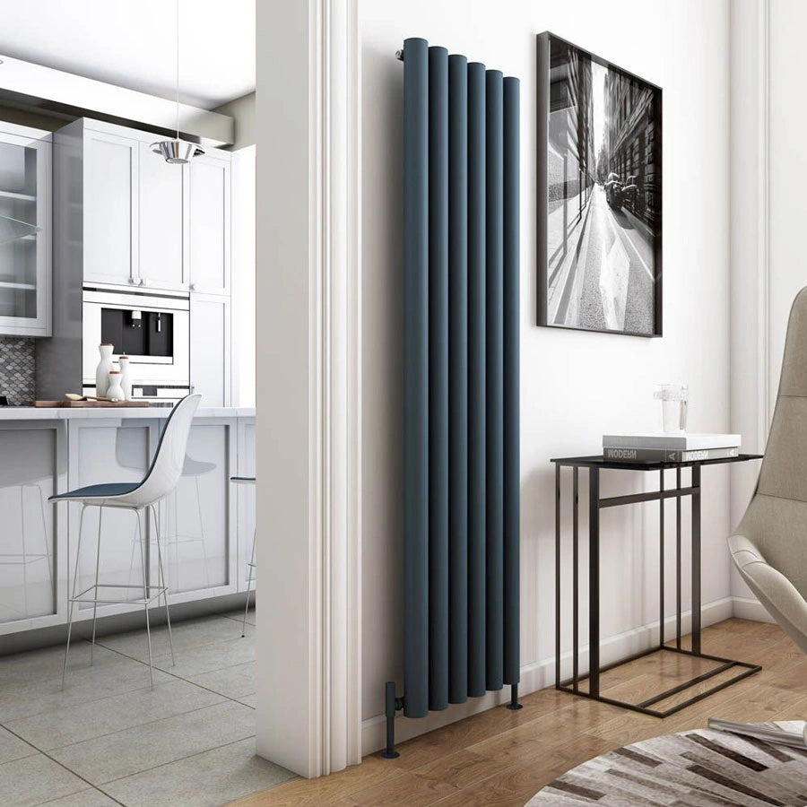 Carisa Odessa Aluminium Vertical Radiator in a living space