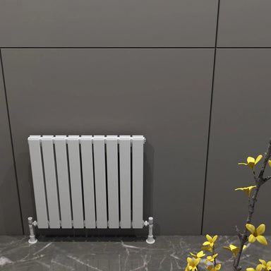 Carisa Plata Double Aluminium Horizontal Radiator in a living space