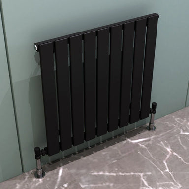 Carisa Plata Horizontal Aluminium Radiator  in a bathroom space