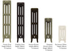 Carron Radiators full Victorian 4 Column Cast Iron Radiator range / collection with side profile images showing the various heights on offer all sizes