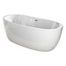Charlotte Edwards Callisto Freestanding Bath, clear background gloss white bathtub