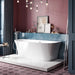 Charlotte Edwards Carme Acrylic Freestanding Bath in a bathroom space, gloss white finish