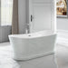 Charlotte Edwards Jupiter Freestanding Bath, sparkling silver bath, in a bathroom space