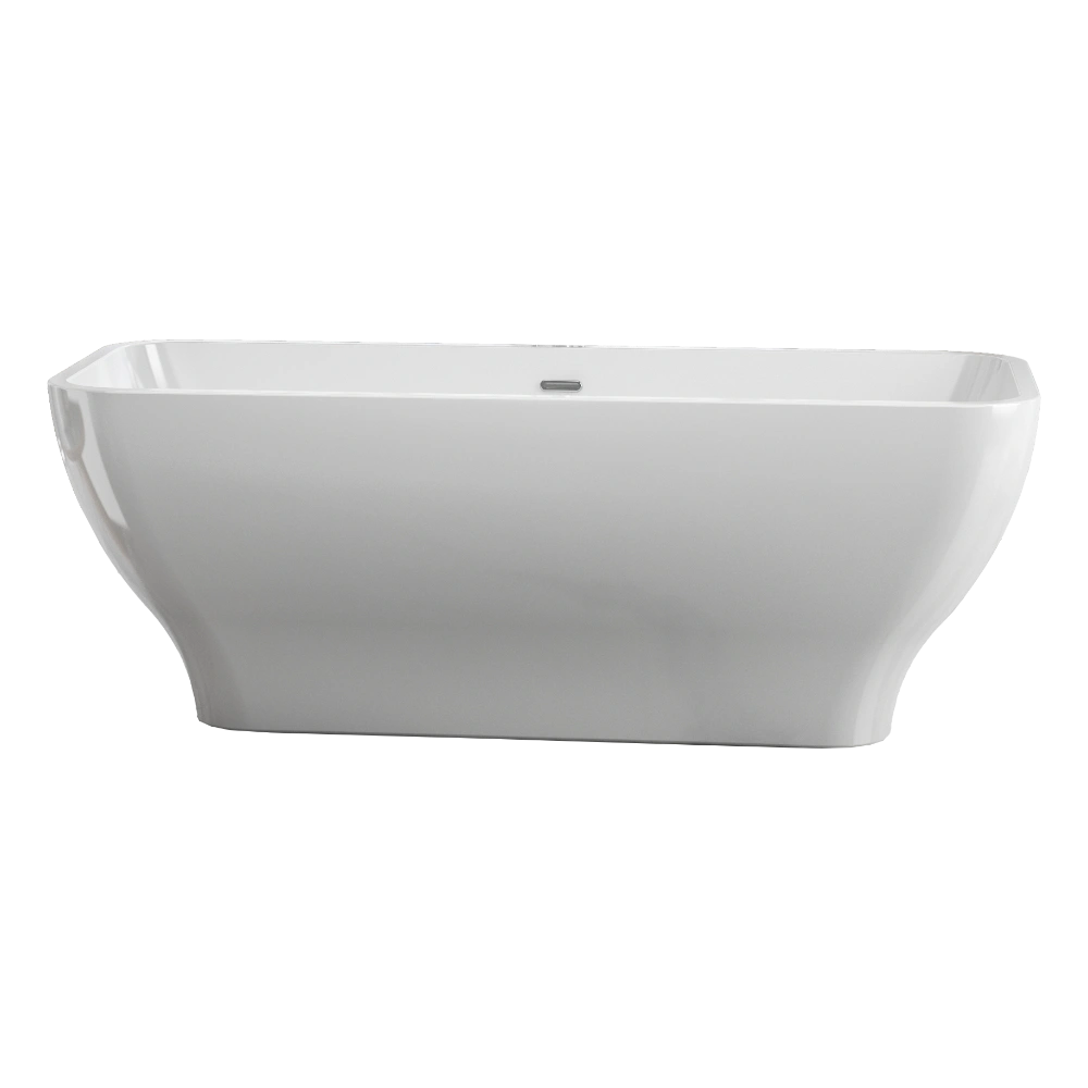 Charlotte Edwards Thebe Acrylic Freestanding Bath, gloss white, clear background