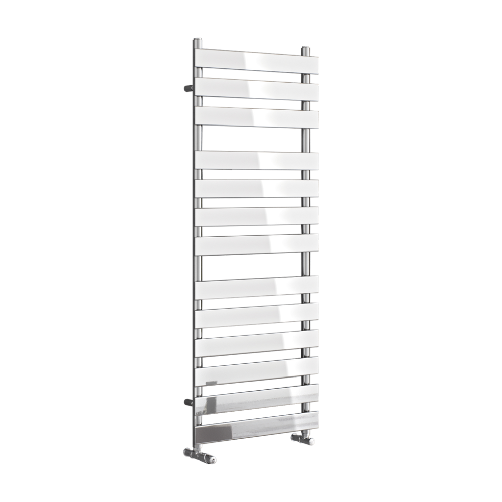 Eucotherm wall hanging radiator in silver steel size 950mm x 500mm