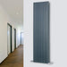 Eucotherm Mars Deluxe Vertical Flat Panel Radiator anthracite, in a living space