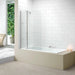 Merlyn 2 Panel Curved Bath Screen, lifestyle image