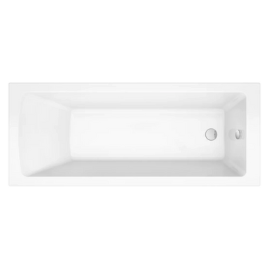 Tissino Lorenzo Eco Single Ended Acrylic Bath 1700x700mm, clear background image