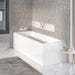 Tissino Lorenzo Premium Single Ended Acrylic Bath 1700mm x 750mm TLO-503 TLO-513 within modern bathroom