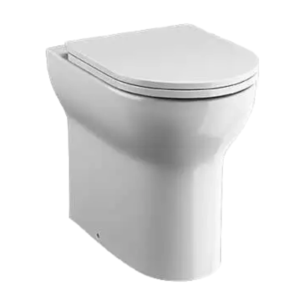 Tissino Nerola Rimless Back To Wall Comfort Height Pan, slimline toilet seat, clear background image
