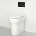 Tissino Nerola Rimless Back To Wall Comfort Height Pan slimline toilet seat, in a bathroom