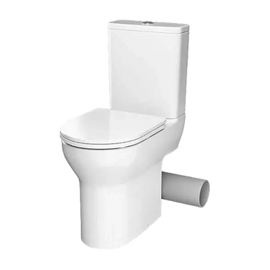 Tissino Nerola Closed Coupled Comfort Height Pan, Cistern slimline seat, clear background image
