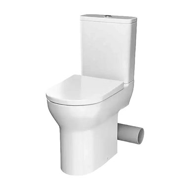 Tissino Nerola Closed Coupled Comfort Height Pan, Cistern wrapover seat, clear background image