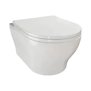 Tissino Nerola Rimless Wall Hung Pan, WC, slimline seat clear background image