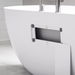 Tissino Tanaro Freestanding Bath with or without Ledge Gloss White Finish size 1680mm x 780mm detailed pic