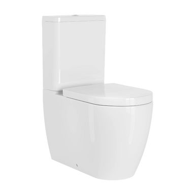 Tissino Davoli Close Coupled Pan, Cistern & Wrap Seat white, clear background image