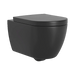 Tissino Davoli Wall Hung Pan & Wrap Seat matt black, clear background image