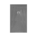 Tissino Giorgio2 Rectangular Slate Shower Tray, W750mm grey, clear background image