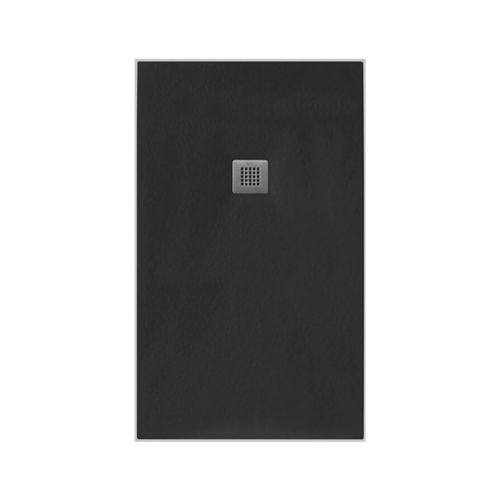 Tissino Giorgio2 Rectangular Slate Shower Tray, W750mm black, clear background image