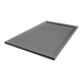 Tissino Giorgio Lux Square/Rectangular Shower Tray, W 800mm grey side view