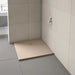 Truestone square shower tray sandstone, lifestyle image