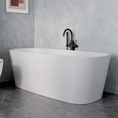 Tissino Matera Freestanding Bath, Double Ended Bathtub in size 1597mm x 745mm