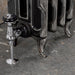 Arroll Art Deco Cast Iron Radiator close up of legs and valve