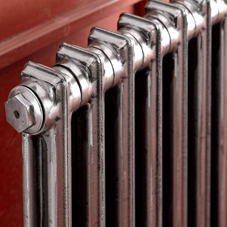 Arroll Edwardian 2 Column Cast Iron Radiator close up top
