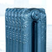 Arroll Parisian 2 Column Cast Iron Radiator close up of decorative detail, top of rad