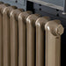 Arroll Peerless 2 Column Cast Iron Radiator close up of top
