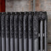 Arroll Rococo 3 Column Cast Iron Radiator, top of the radiator view