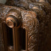 Arroll Rococo 3 Column Cast Iron Radiator, close up of the detail