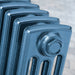 Arroll Edwardian 4 Column Cast Iron Radiator top close up