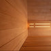 aspen wood close up image within the saunum classic sauna