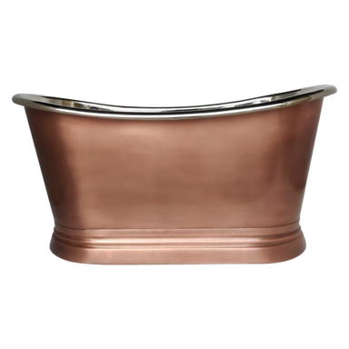 BC Designs Antique Copper-Nickel Bath Roll Top Copper Bathtub 1500mm x 725mm BAC017