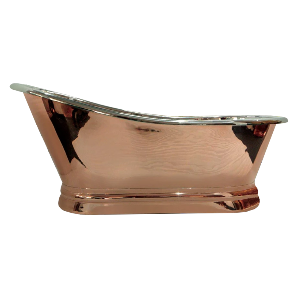 BC Designs Copper-Nickel Slipper Bath Roll Top Bathtub 1700x725mm