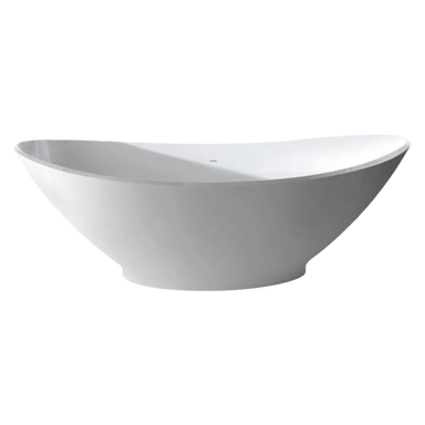 BC Designs Kurv Cian Freestanding Bath, White & ColourKast Finishes 1890mm x 900mm BAB005 BAB006