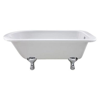 BC Designs Mistley Acrylic Freestanding Bath, Roll Top Painted Bath With Feet 1