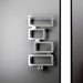 Carisa Clash Stainless Steel Designer Towel Radiator fixed to a living space wall