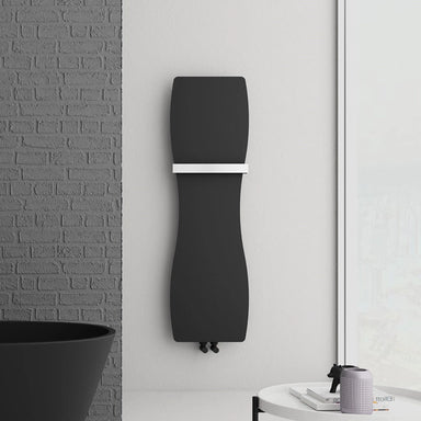 Carisa Hamlets Vertical Radiator, in a bathroom space