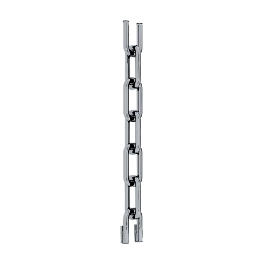 Carisa Link Floor Vertical Stainless Steel Radiator, clear background image