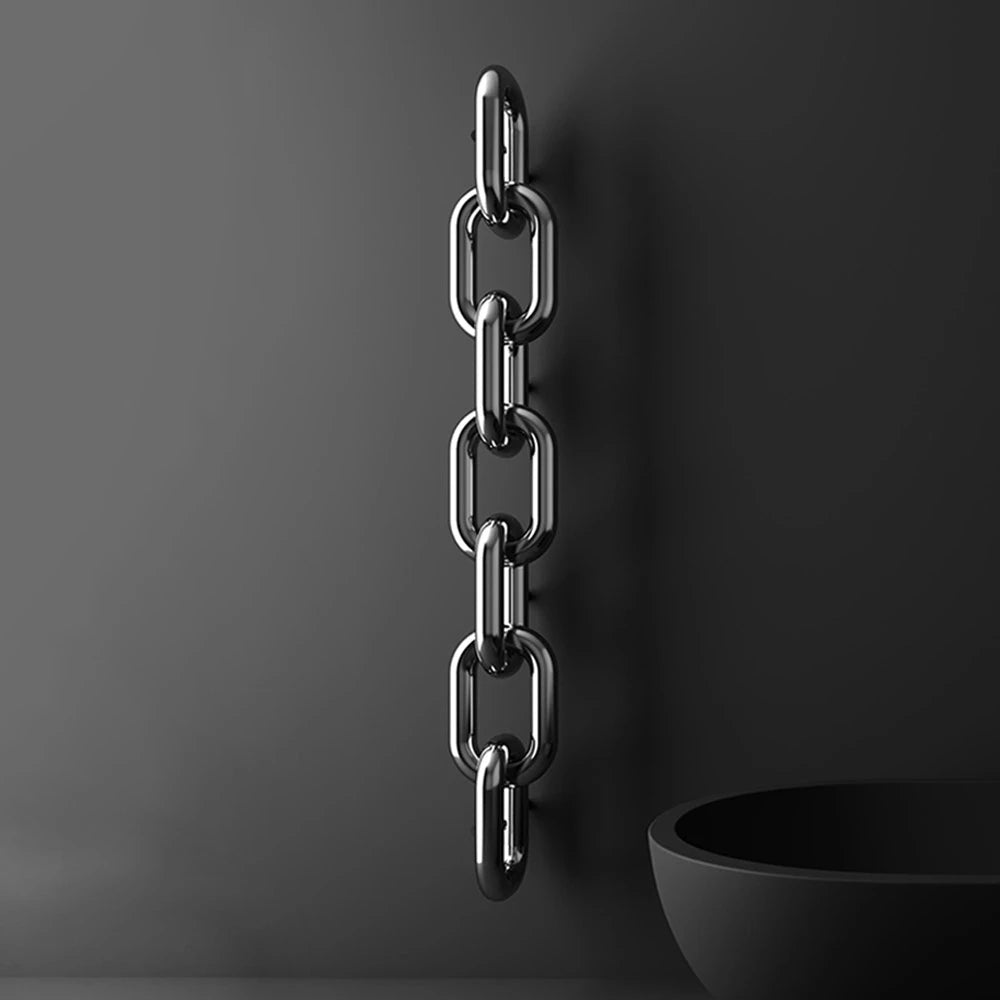 Carisa Link Stainless Steel Vertical Radiator, in a bathroom space