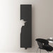 Carisa Lymm Vertical Radiator anthracite, fixed to a white living space wall