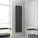 Carisa Magico Vertical Aluminium Radiator in a living space