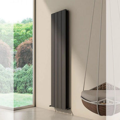 Carisa Moscow D Vertical Aluminium Radiator, in a living space