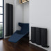 Carisa Nixie Vertical Aluminium Radiator, in a living space next to the horizontal radiator