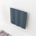 Carisa Notus V Horizontal Aluminium Electric Radiator fixed to a white painted wall, in a living space