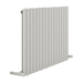 Carisa Pipette Horizontal Aluminium Radiator, clear background image in white